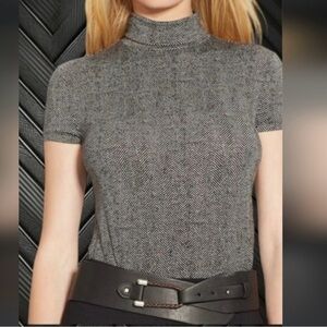 Ralph Lauren Black and White Herringbone Top Size 2XL